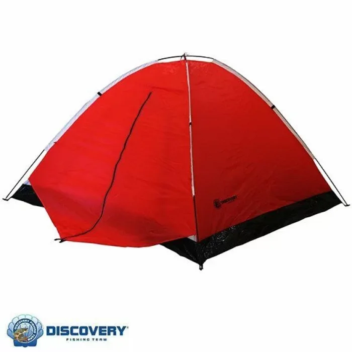 DFT 3 Kişi Tek Kat Kırmızı Çadır 220x200+70x130cm