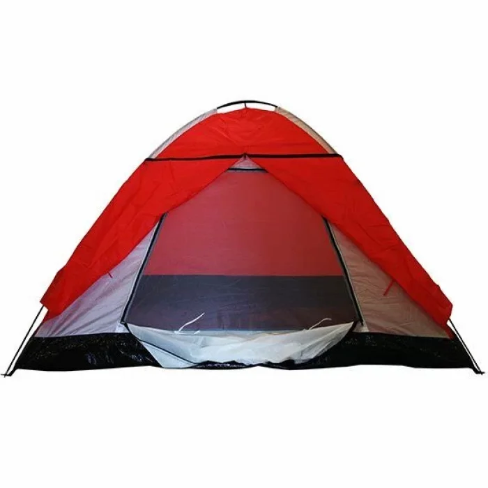 DFT 3 Kişi Tek Kat Kırmızı Çadır 220x200+70x130cm