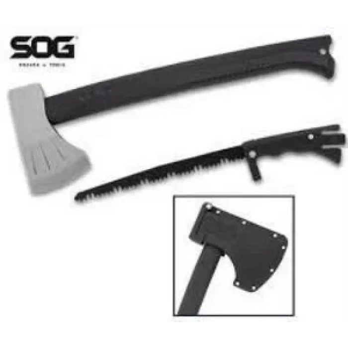 SOG F17N Backcountry Axe Balta ve Testere Seti