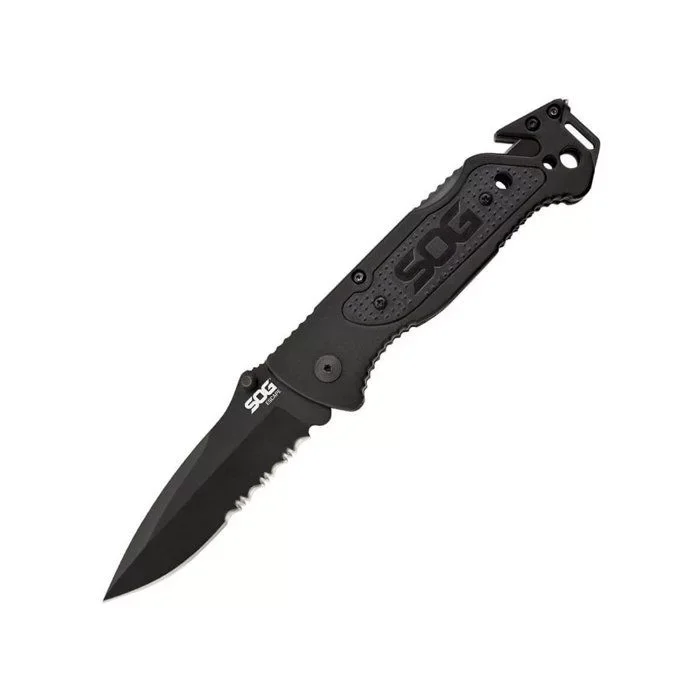 SOG FF-25 Escape Tırtıklı Çakı - Siyah
