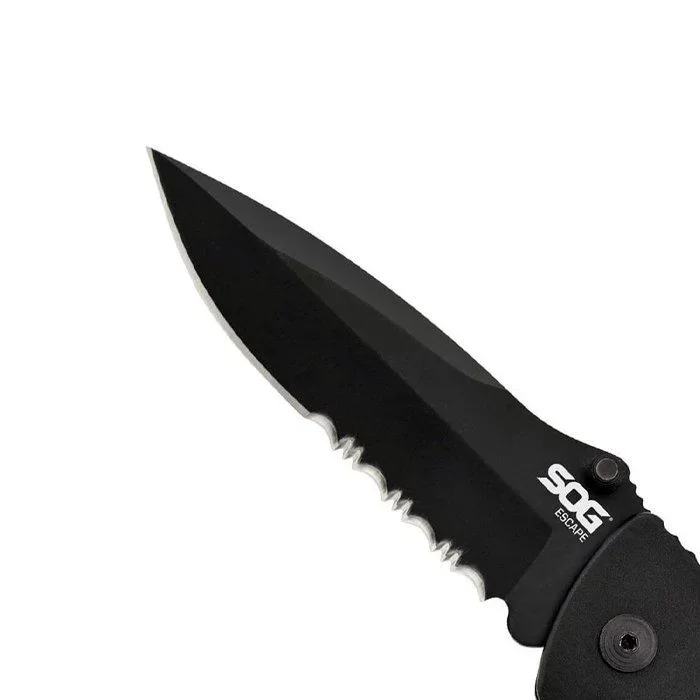 SOG FF-25 Escape Tırtıklı Çakı - Siyah