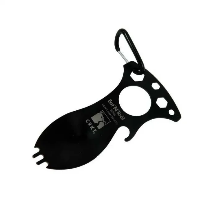 CRKT 9100K EatN Tool Siyah Çatallı Kaşık Seti