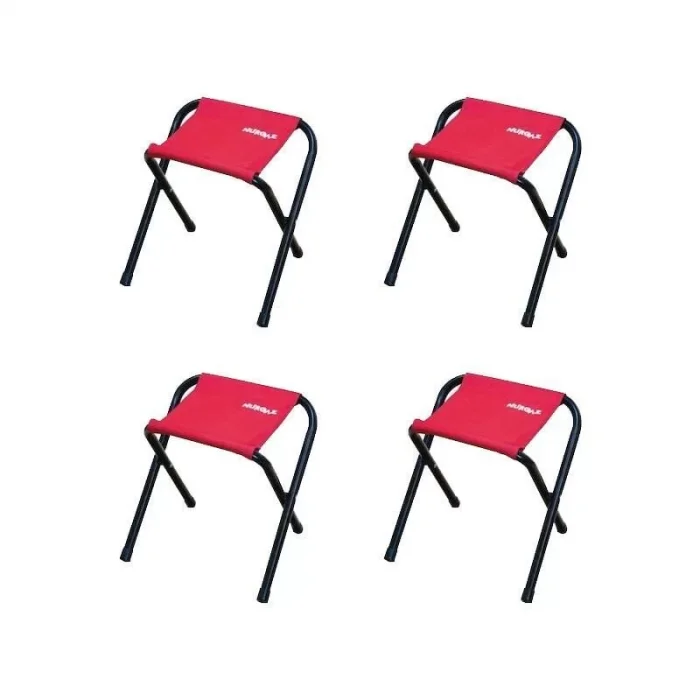 Nurgaz Katlanır Kamp Taburesi 4lü Paket