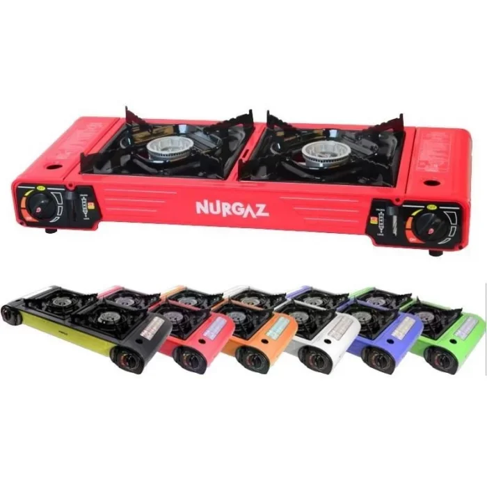 Nurgaz Portatif Çiftli Kamp Ocağı