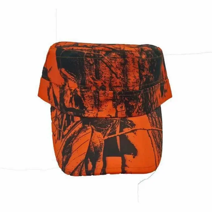 Mastery Castro Model Orman Desenli Turuncu Avcı Şapkası