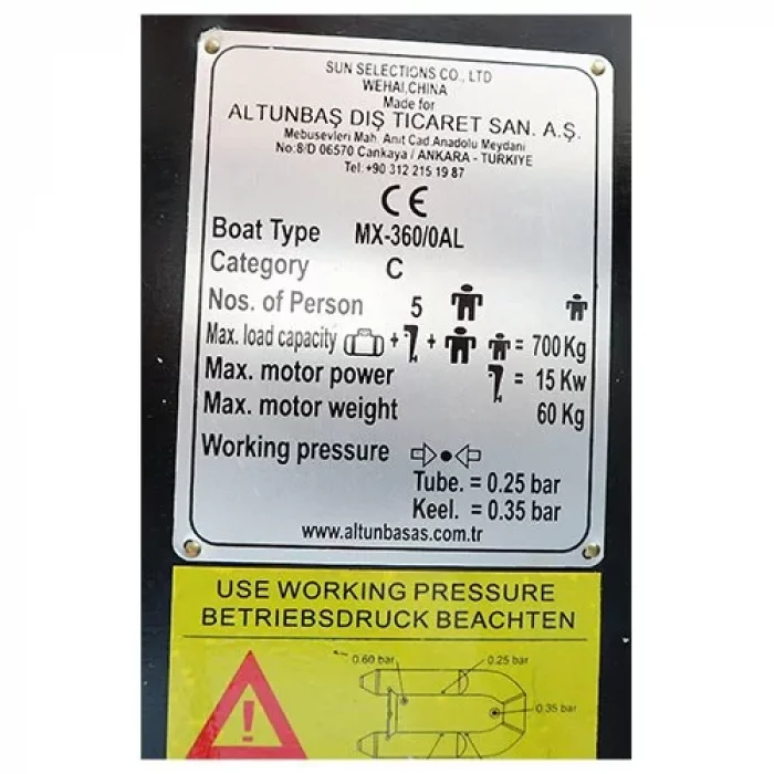 DFT DISCOVERY Şişme Bot MX360AL 360cm