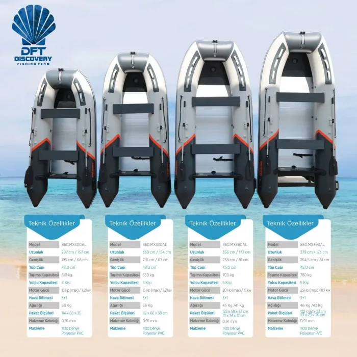 DFT DISCOVERY Şişme Bot MX300AL 300cm