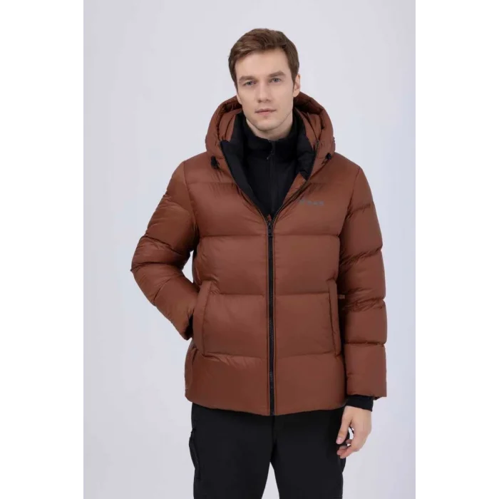 2As Angelo Erkek Down Ceket Mont Kahverengi