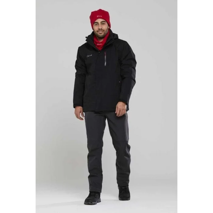 2As Elbruz 3In1 Erkek Ceket Black