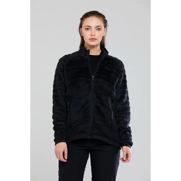 2As Frans Kadın Polar Koyu Siyah