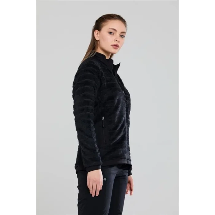 2As Frans Kadın Polar Koyu Siyah