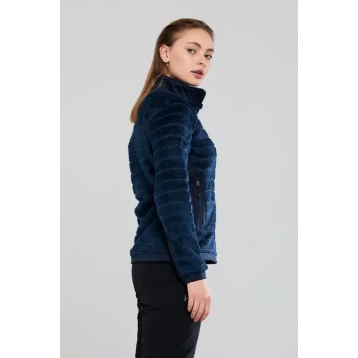 2As Frans Tam Fermuarlı Kadın Polar Lacivert