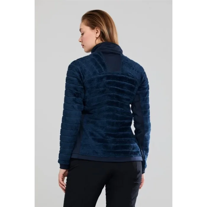 2As Frans Tam Fermuarlı Kadın Polar Lacivert