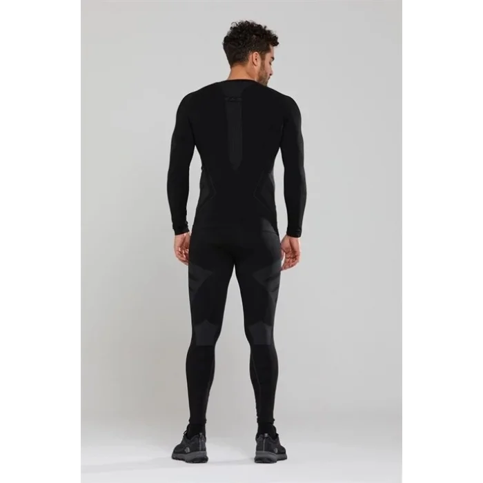 2As High Performance Termal Erkek Üst İçlik Siyah/gri