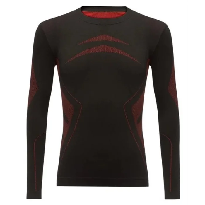 2As High Performance Termal Erkek Üst İçlik Siyah/kırmızı