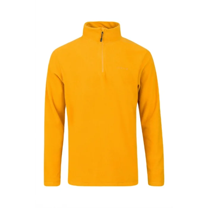 2As Purna Yarım Fermuarlı Erkek Polar Sweatshirt Koyu Sarı