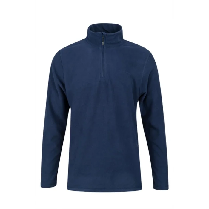 2As Purna Yarım Fermuarlı Erkek Polar Sweatshirt Lacivert