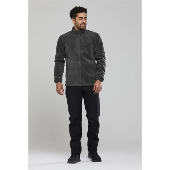 2As Salmon Iı Tam Fermuarlı Erkek Polar Antrasit