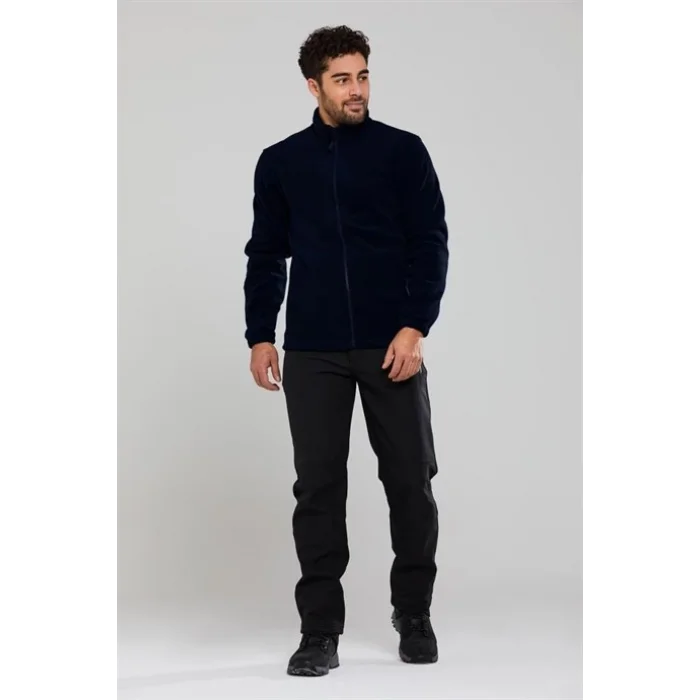 2As Salmon Iı Tam Fermuarlı Erkek Polar Lacivert