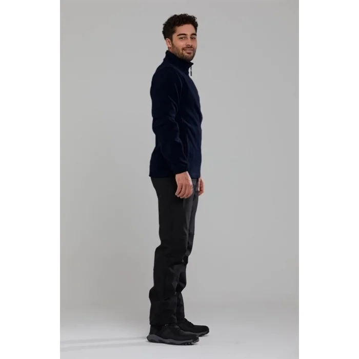 2As Salmon Iı Tam Fermuarlı Erkek Polar Lacivert