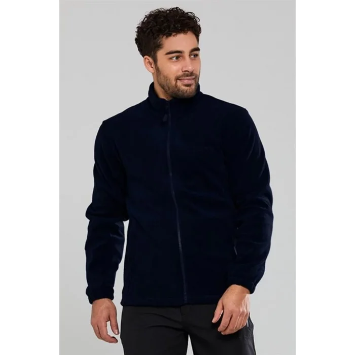 2As Salmon Iı Tam Fermuarlı Erkek Polar Lacivert