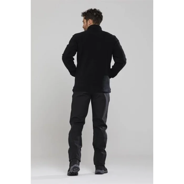 2As Salmon Iı Tam Fermuarlı Erkek Polar Siyah