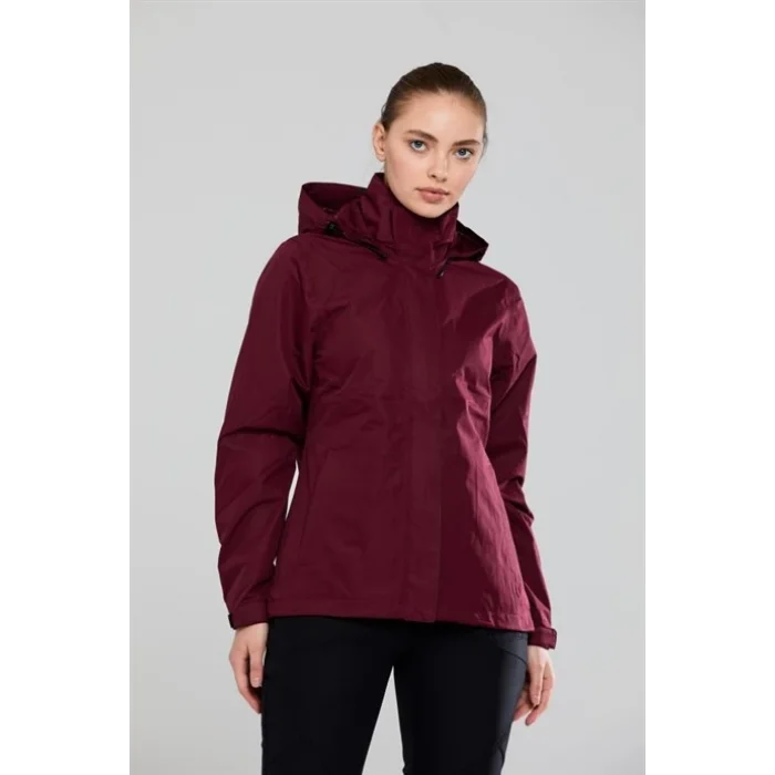 2As Sammuan Kadın Yağmurluk Mont Bordo