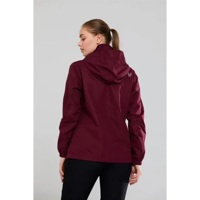2As Sammuan Kadın Yağmurluk Mont Bordo