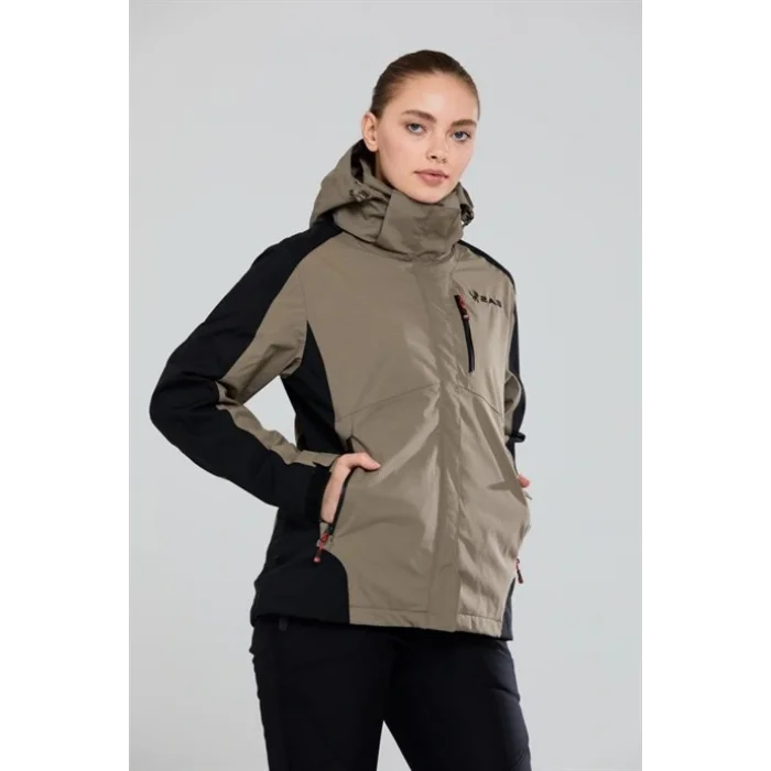 2As Sparkle 3In1 Kadın Mont Kahverengi/siyah