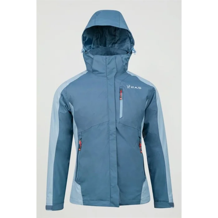 2As Sparkle Woman 3In1 Kadın Ceketlight Blue