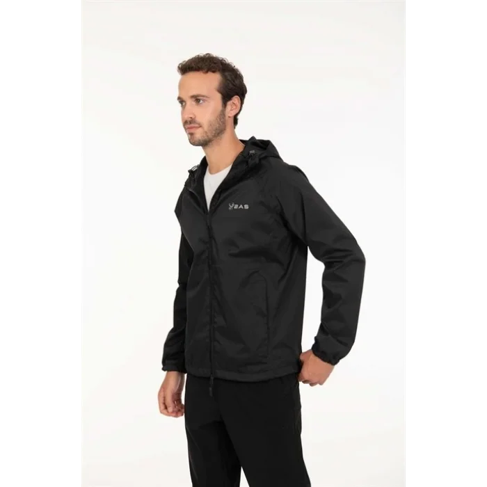 2As Yalgoo Erkek Yağmurluk Mont Siyah