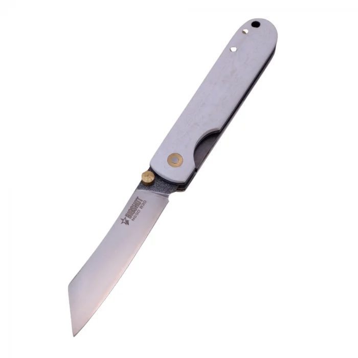 Bigshot B30 Beyaz Mikarta Kabze N690 Paslanmaz Çelik Çakı