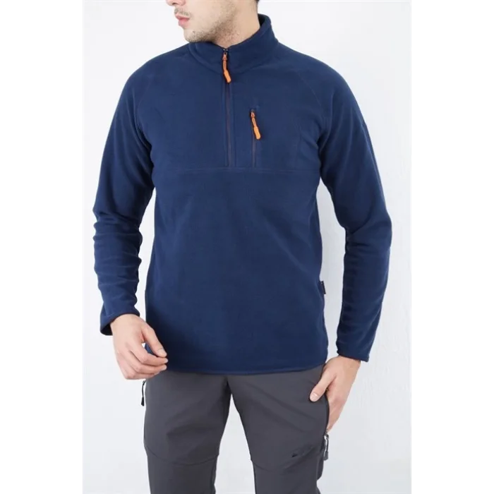 Alpinist Gamma Yarım Fermuarlı Erkek Polar Lacivert