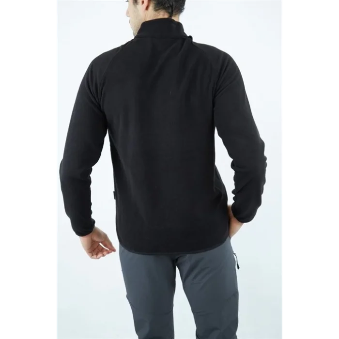 Alpinist Gamma Yarım Fermuarlı Erkek Polar Siyah