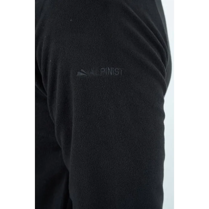 Alpinist Gamma Yarım Fermuarlı Erkek Polar Siyah