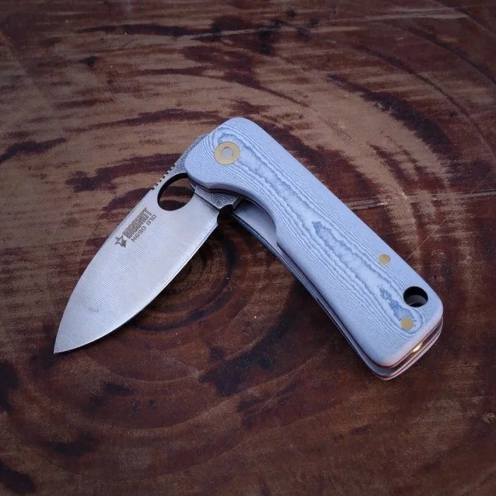 Bigshot G10 Mavi Mikarta Kabze N690 Paslanmaz Çelik Çakı