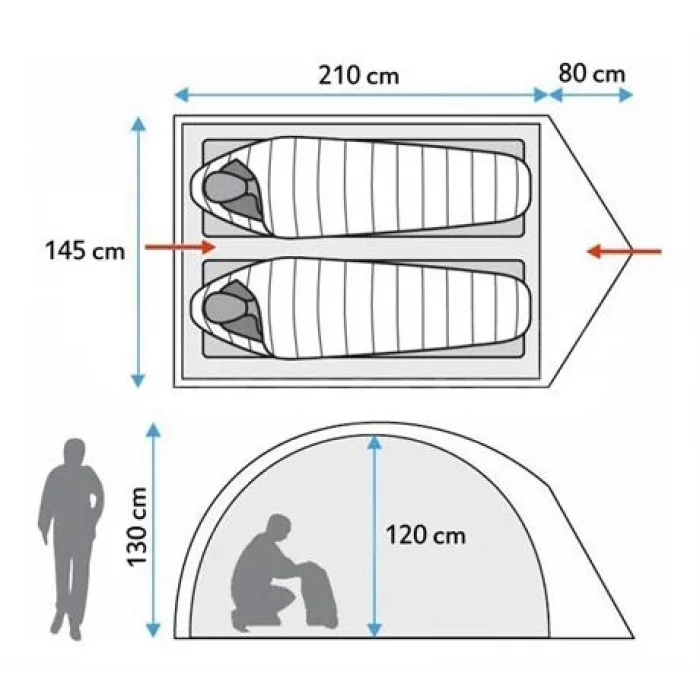 Evolite Turtle Pro 2 Kişilik Çadır - 4 Mevsim