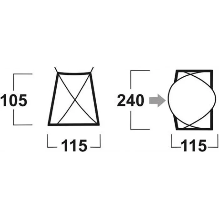 Husky Blum Mavı 4 Kısılık Cadır