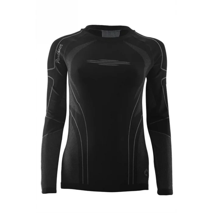 Panthzer Ceramic Uzun Kollu Polygiene Kadın Üst İçlik Siyah/gri