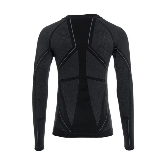 Panthzer Extreme Muscle Uzun Kollu Polygiene Erkek Üst İçlik Siyah/gri