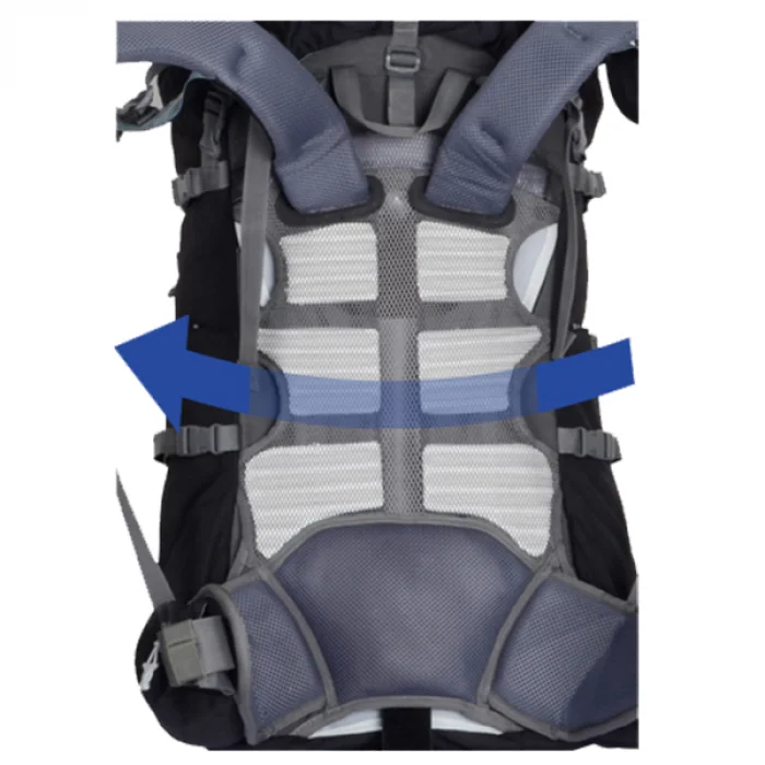 QUNTA MALİBOO 45 LT SİYAH KAMP ÇANTASI