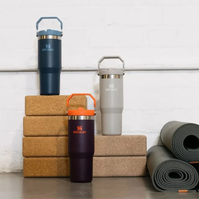 Stanley IceFlow Flip Straw Pipetli Termos Bardak Rose Quartz Açık Pembe 0,89 LT