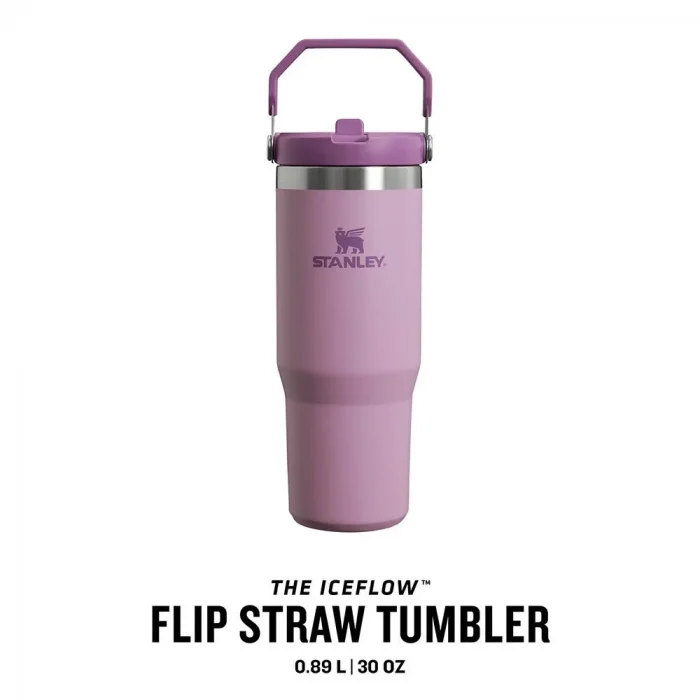 Stanley IceFlow Flip Straw Pipetli Termos Bardak Lila 0,89 LT
