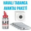 Havalı Avantaj Paketi (Atış kağıdı +Asg Blaster +Co2 tüp)