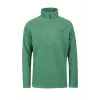 2As Purna Yarım Fermuarlı Erkek Polar Sweatshirt Yeşil