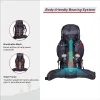 Quickup Hiking Sırt Çantası 65 Litre-Siyah-Kırmızı