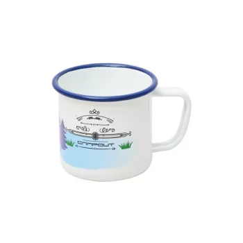 NURGAZ Campout Emaye Kupa Beyaz Çadır