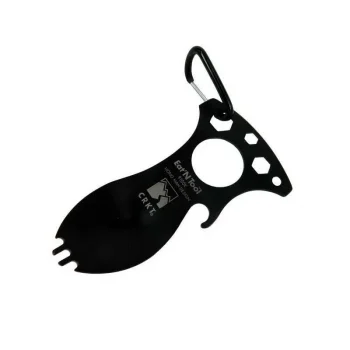 CRKT 9100K EatN Tool Siyah Çatallı Kaşık Seti