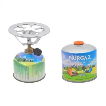 Nurgaz Pergamon Kamp Ocağı ve 450 Gram Yedek Kartuş