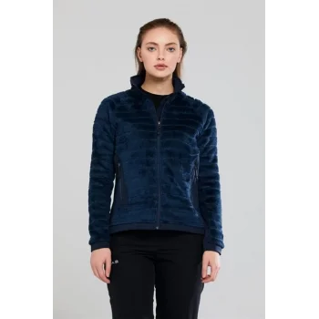 2As Frans Tam Fermuarlı Kadın Polar Lacivert